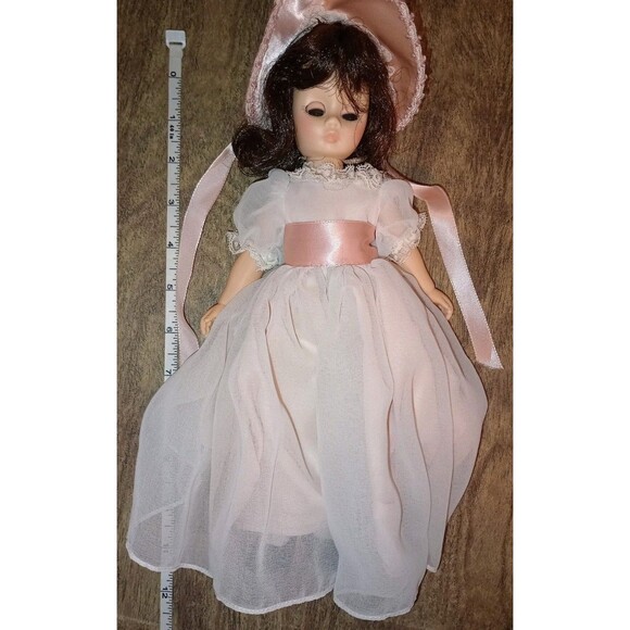 Madame Alexander Plastic Articulated Pinkie Vintage 11” Doll wBox, Bonnet - Picture 11 of 11